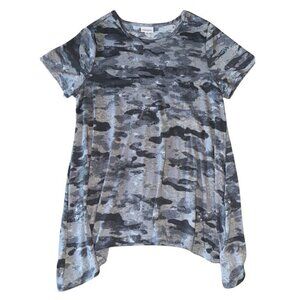 Lularoe Gray Camo Tunic Top Melissa
